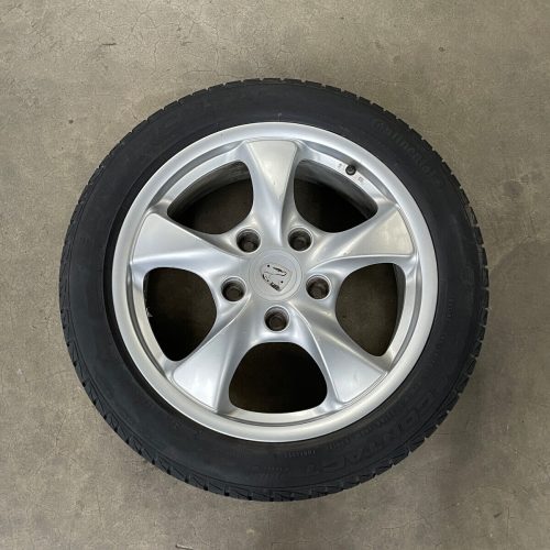 1997-2004 PORSCHE BOXSTER WHEEL RIM TIRE 205/50/17 7X17 5 SPOKE OEM LOT2544