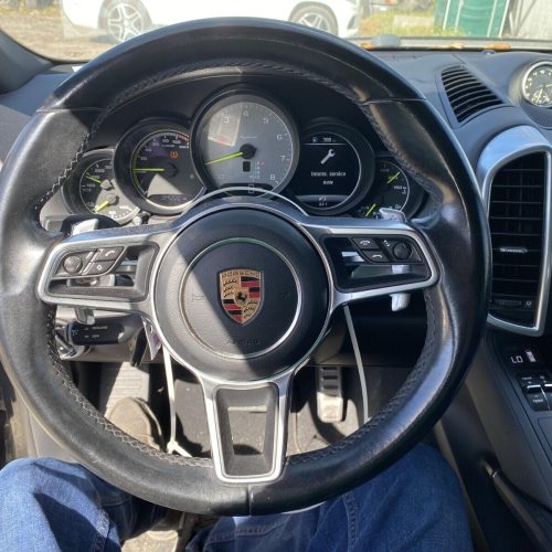 2011-2016 PORSCHE CAYENNE S E-HYBRID STEERING WHEEL BLACK INT (MA) W/ TIPTRONIC