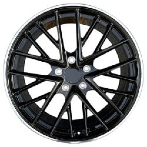 Aluminum Forged Wheels for Porsche 718, 911, Taycan, Panamera, Cayenne | Gloss Black Rim, Grey Finish | 19-21 Inch